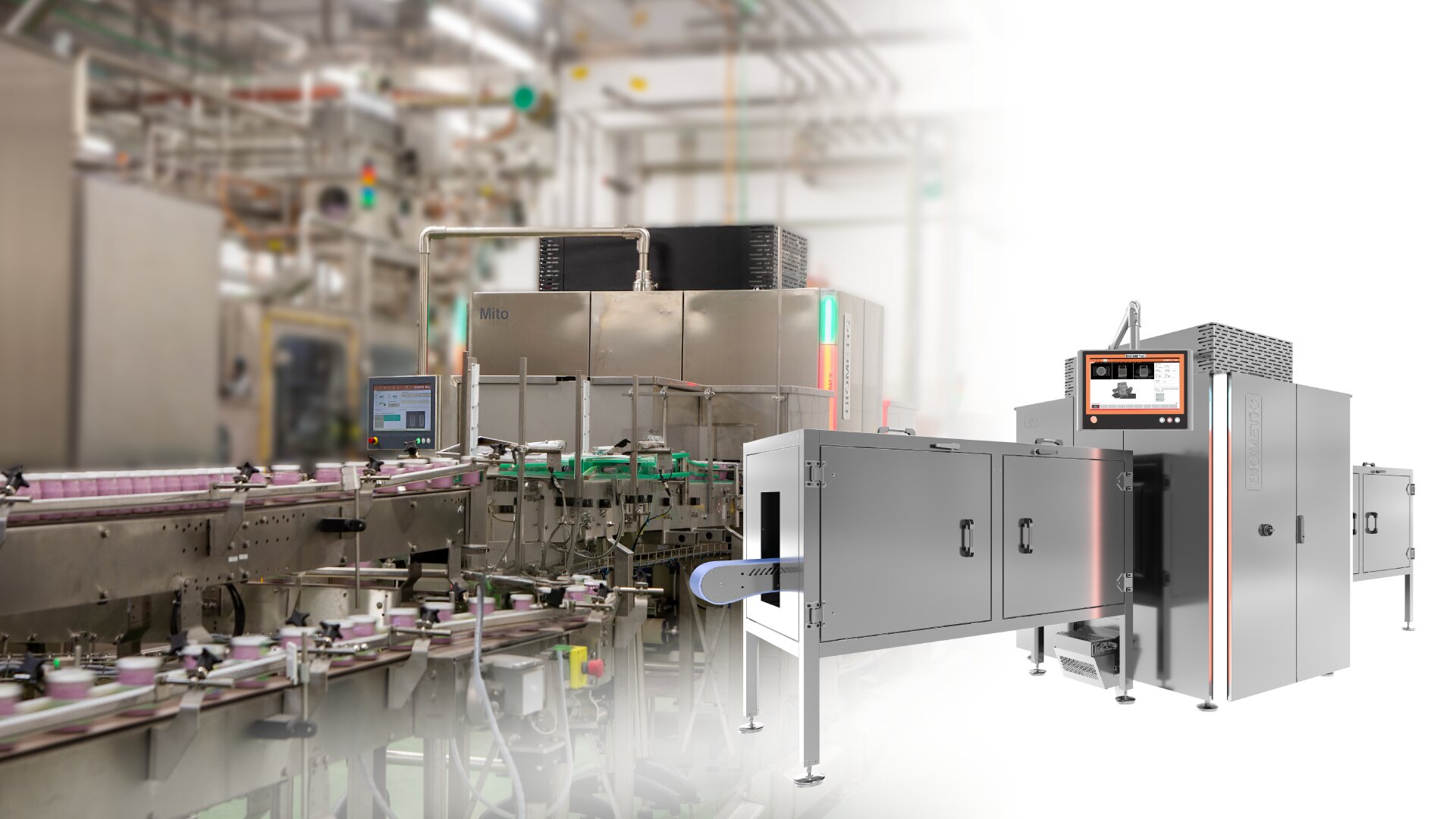 3D CT food inspection system Mito integrated on an industrial production line