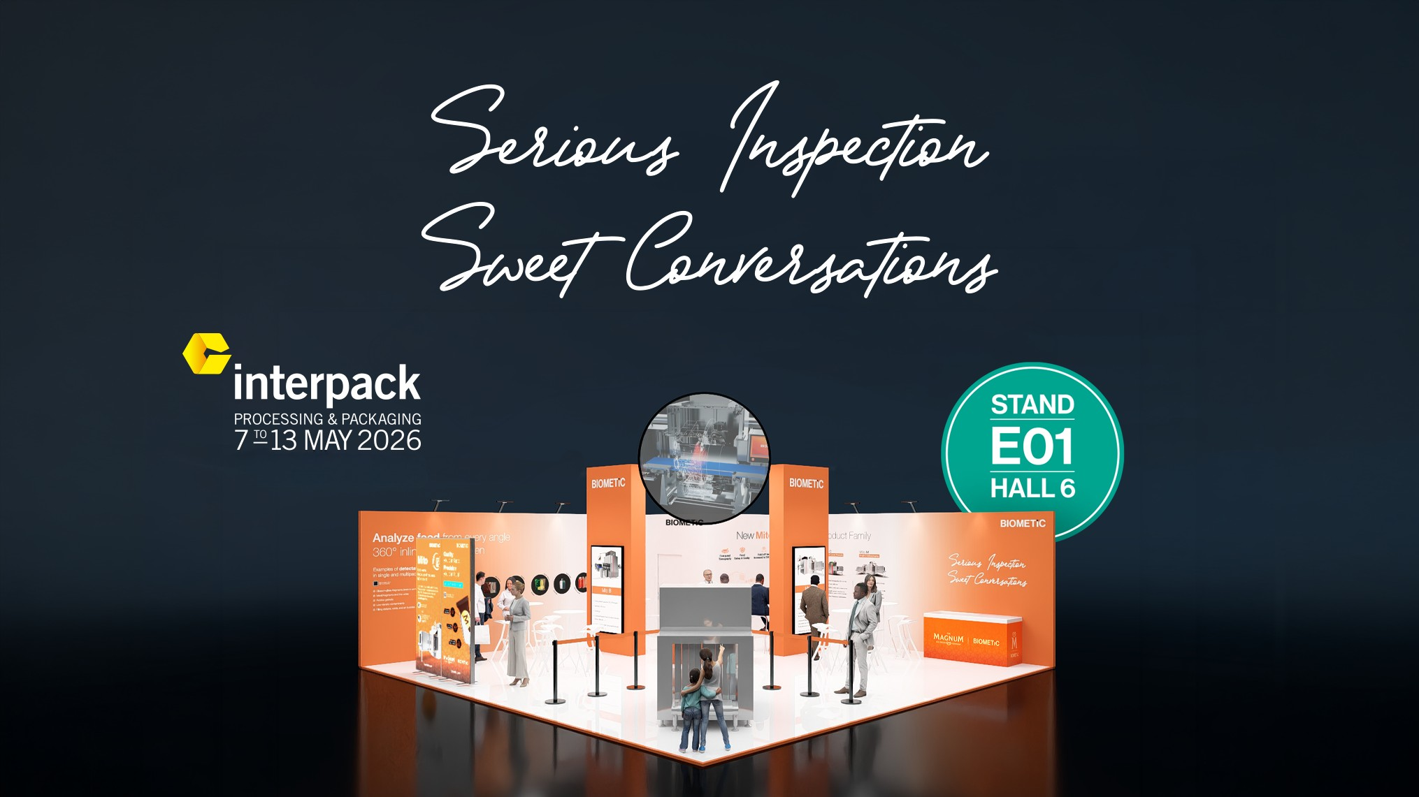 3D CT food inspection system Mito at interpack - Serious inspection, Sweet conversations